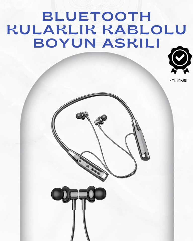 Boyun Askılı Kablosuz Kulaklık – 120 Saat Kesintisiz Müzik Keyfi