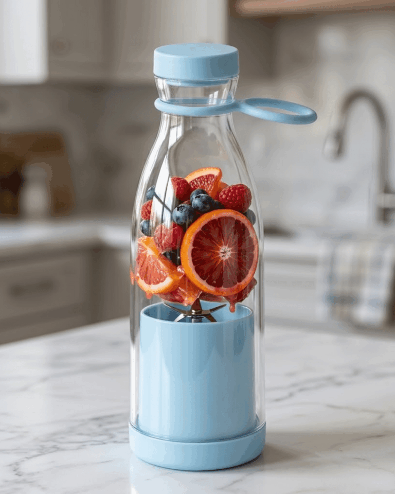 USB Şarjlı Mini Blender 380 ml Taşınabilir Smoothie Yapıcı Pratik Kullanım