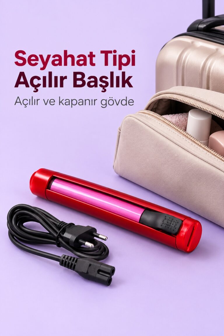 Dalga ve Bukle Oluşturan Seyahat Tipi Saç Şekillendirici