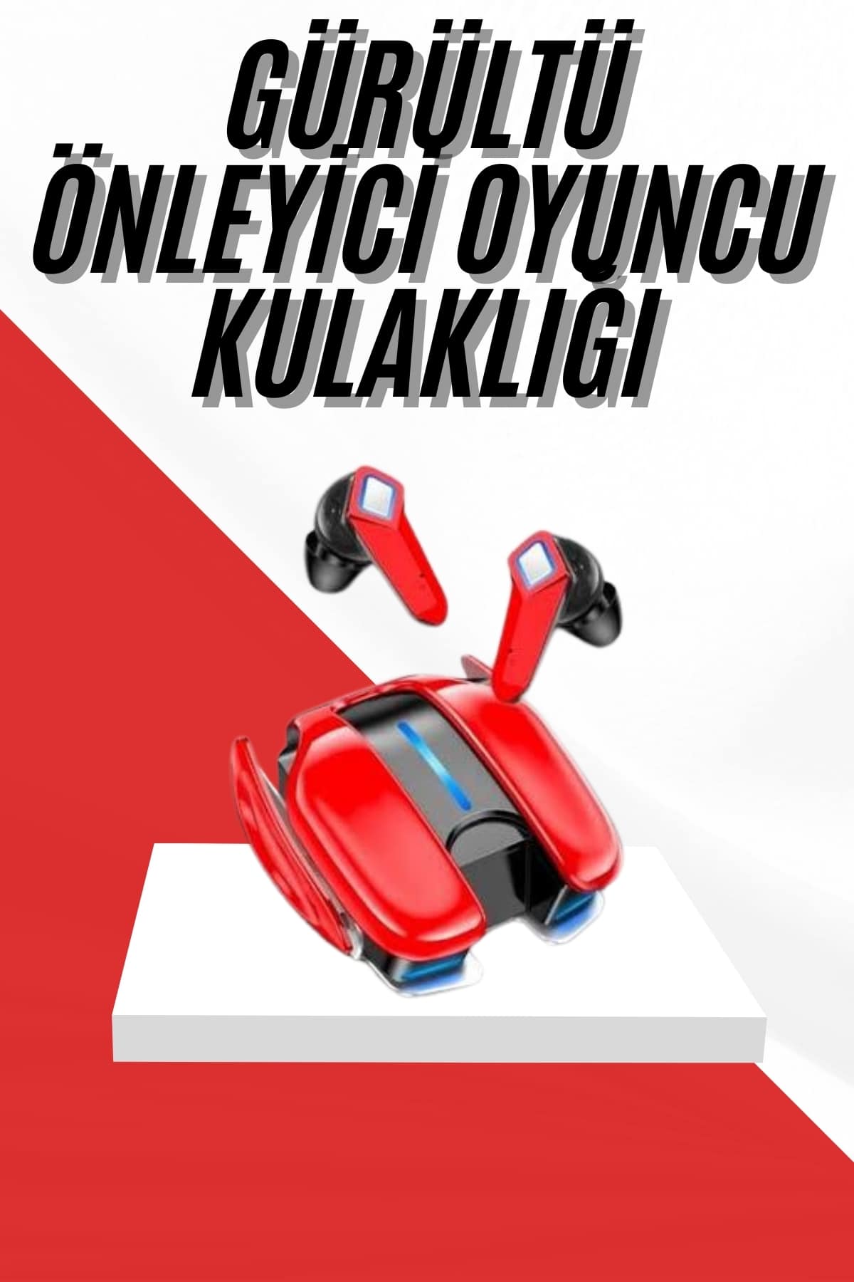 Oyuncu Kulaklığı Gamer Kulaklık ANC Özelliği RGB Işıklı K68 Bluetooth Kulaklık