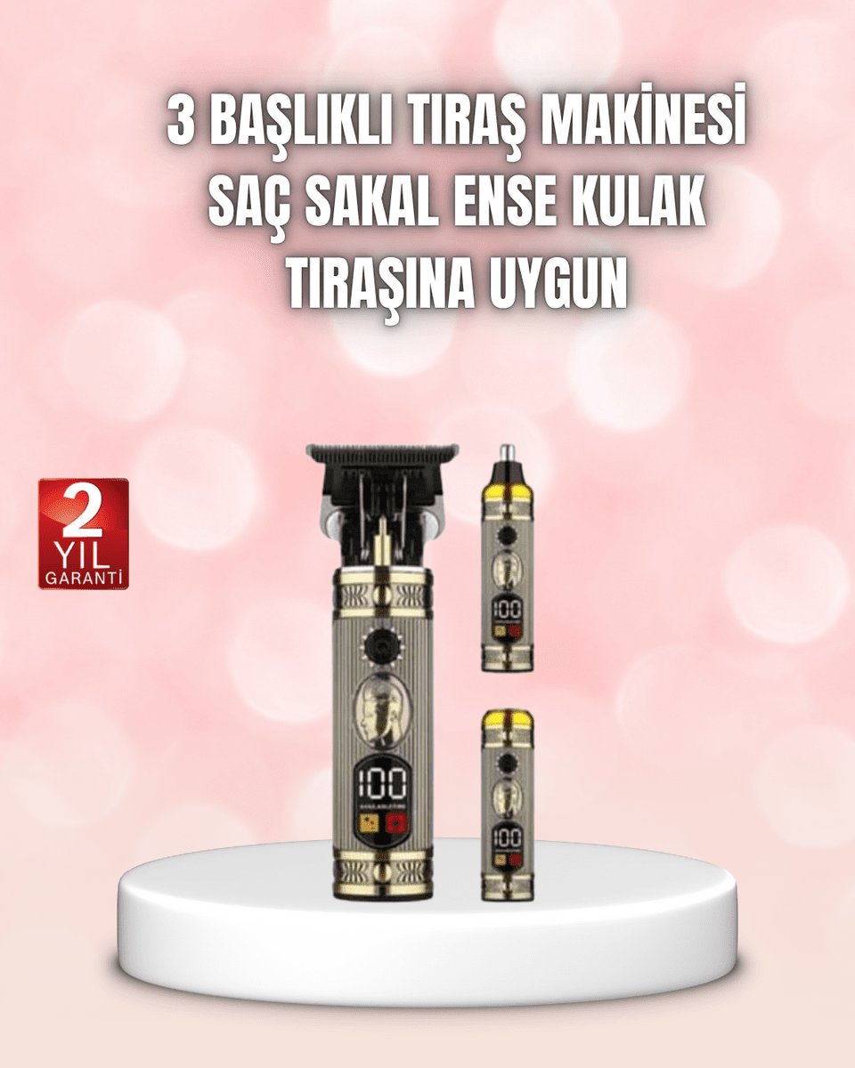 8 Taraklı Saç Kesme ve Sakal Şekillendirme Makinesi