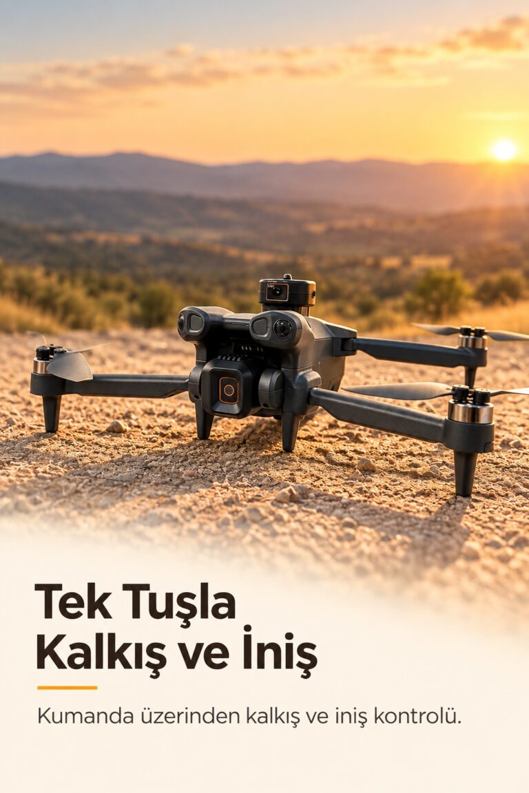 Çift Bataryalı GPS Drone ve Ekranlı Kontrol Kumandası