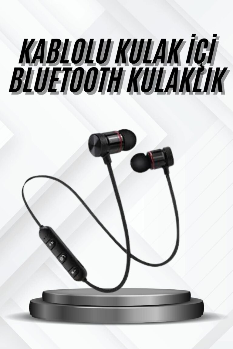 Bluetooth Bağlantılı Kablolu Mıknatıslı Sport Kulaklık