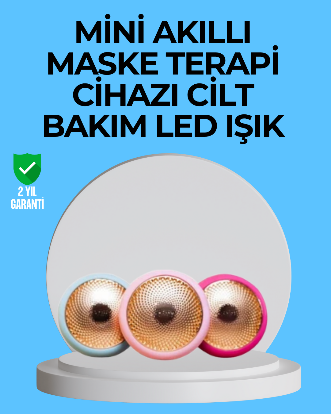 Gelişmiş LED ve Termoterapi Teknolojili UFO Mini Cilt Yenileyici