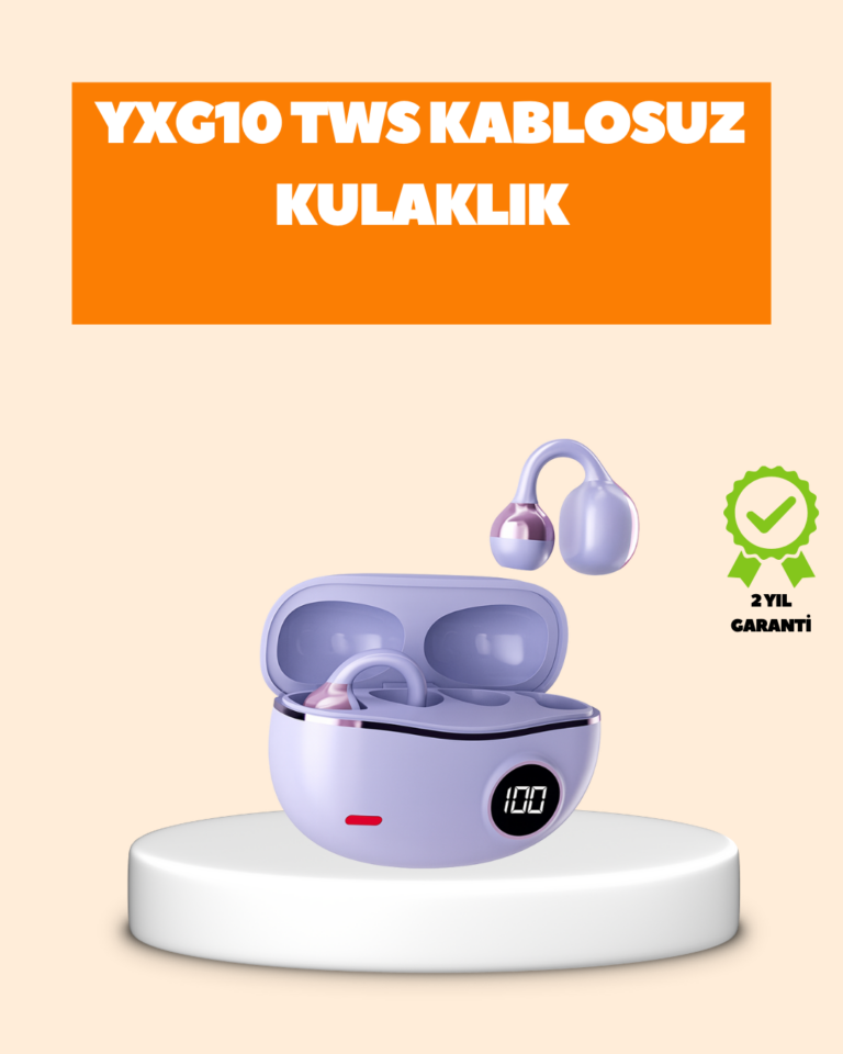 YXG10 Klipsli Açık Kulaklık – Spor İçin Uygun, APTX Ses, Ergonomik Yapı