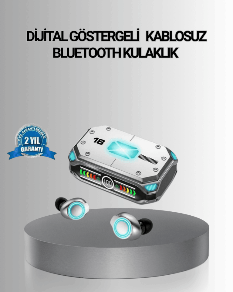 Bluetooth 5.3 Kablosuz Kulaklık – Hızlı Bağlantı, Düşük Gecikme ve Üstün Ses Kalitesi