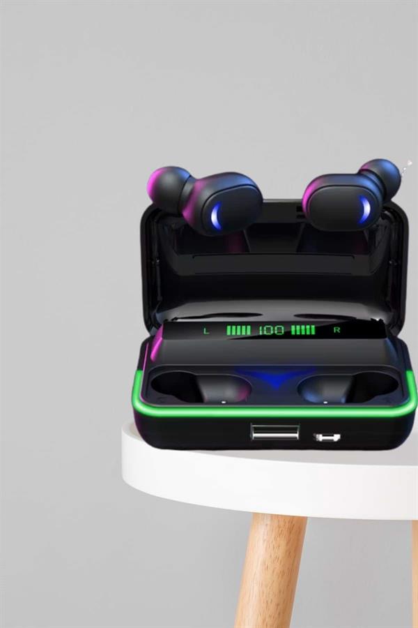 İkili Bluetooth Kulaklık Dijital Göstergeli Uzun Pil Ömrü Yüksek Ses Kaliteli Yeni Nesil