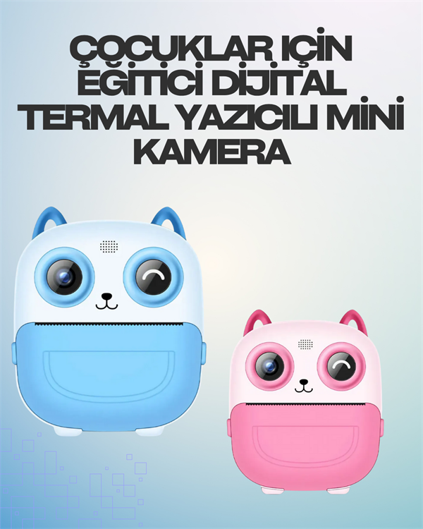 Termal Yazıcılı Dijital Kamera – USB Şarjlı, HD Video Destekli