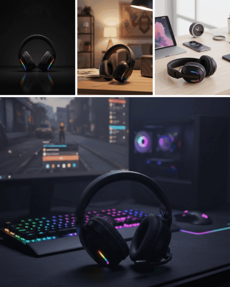 Gaming Headset Kablosuz Bluetooth 40MM Sürücülü Mikrofonlu Oyuncu Kulaklığı