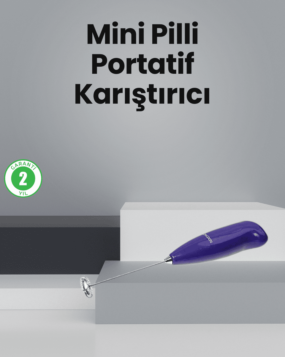 Mutfak İçin Mini El Mikseri – Kahve, Süt, Krema ve Sos Karıştırıcı