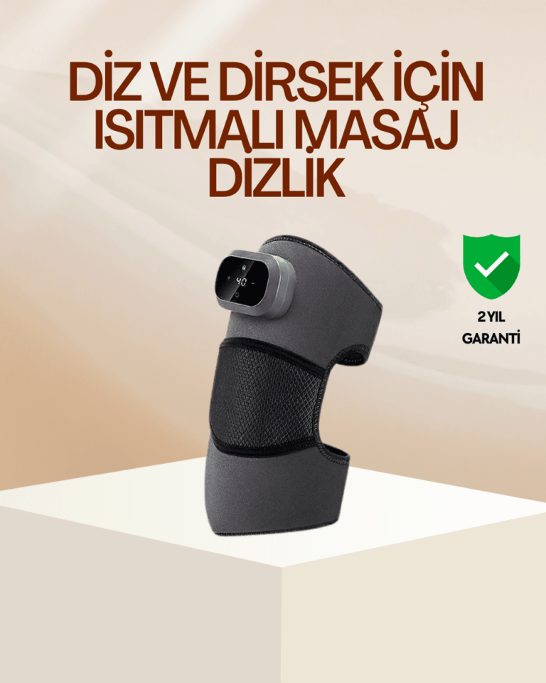 Diz ve Dirsek İçin Isıtmalı Masaj Dizlik Aparatı