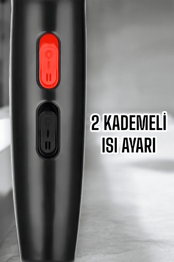 Tüm Saç Tiplerine Uygun, İki Kademeli Hız Ayarlı Fön Makinesi