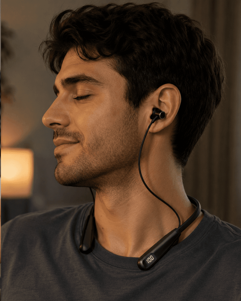 Bluetooth 5.3 Boyun Askılı Kulaklık Düşük Gecikmeli Manyetik Tasarım
