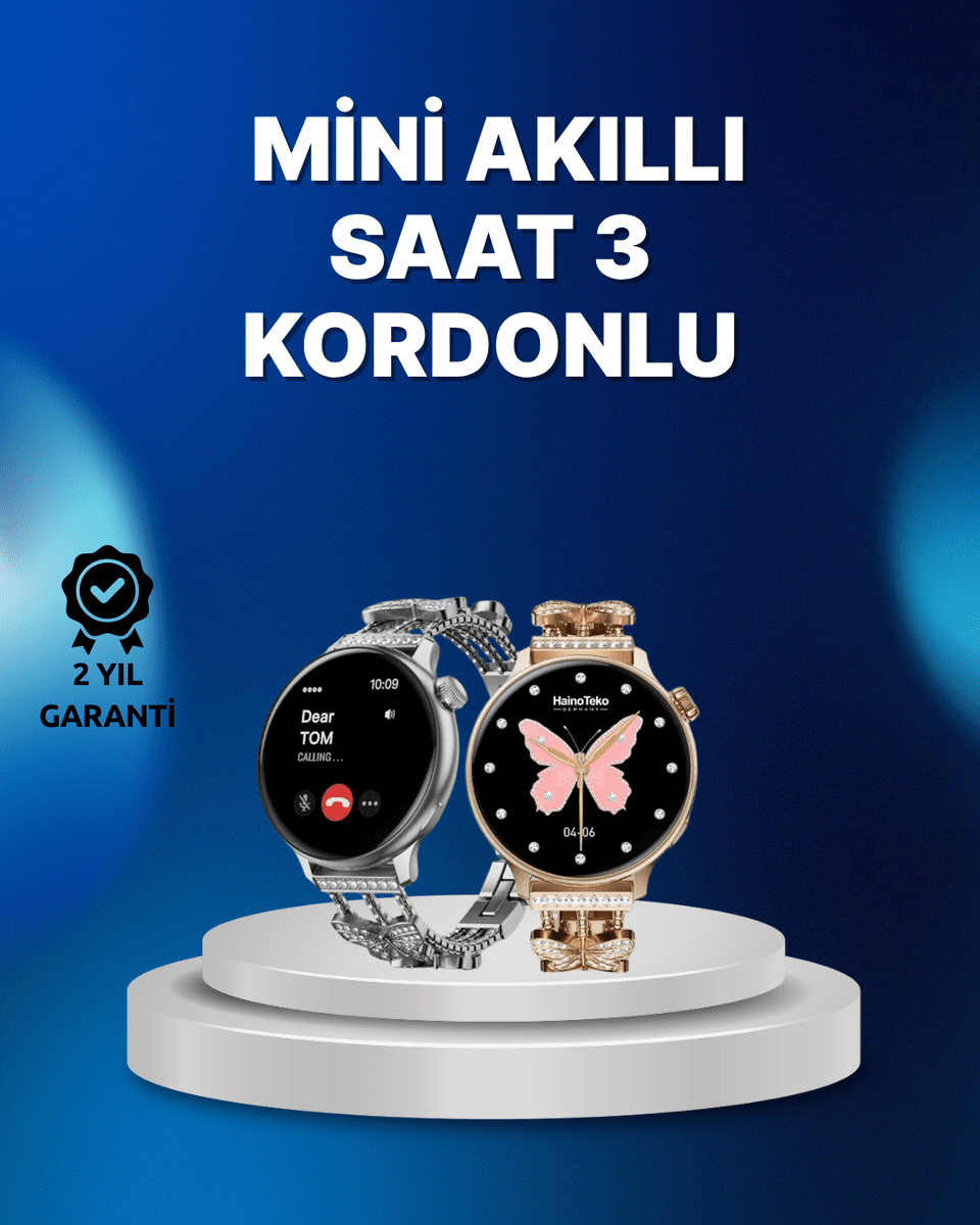 Akıllı Saat – Uzun Pil Ömrü, IP67 Suya Dayanıklılık, Şık ve Hafif
