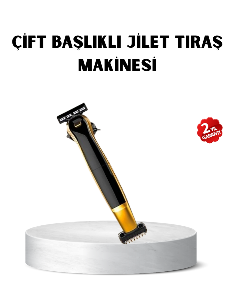 Çift Bıçaklı Tıraş Makinesi – Sinek Kaydı Sonuç, Yıkanabilir Başlık, Kompakt Seyahat Modeli