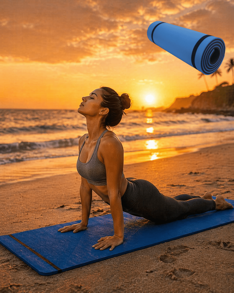 10MM YOGA MATI MAVİ