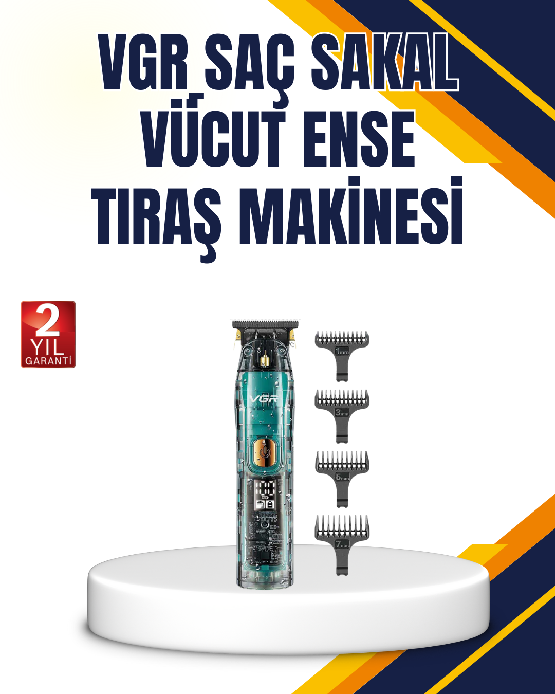 VGR V-695 Profesyonel Tıraş Makinesi Seramik Bıçaklı Turbo Güçlü Motor