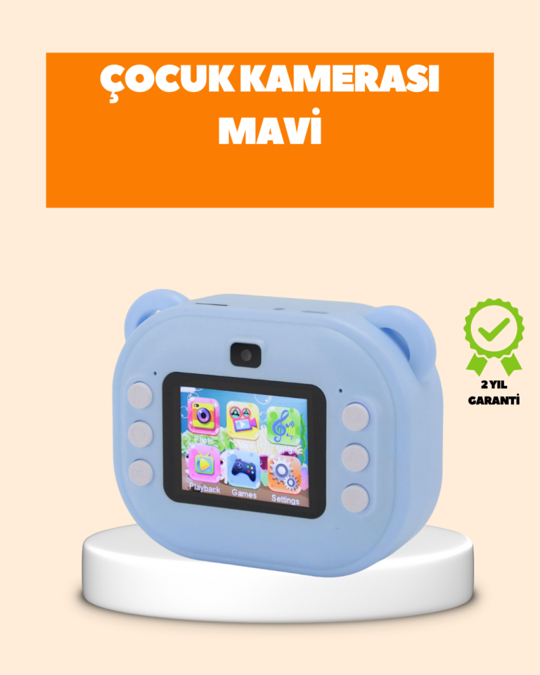 Termal Baskı Teknolojili Anında Fotoğraf Kamerası – 24MP Çift Lens, 32GB Hafıza