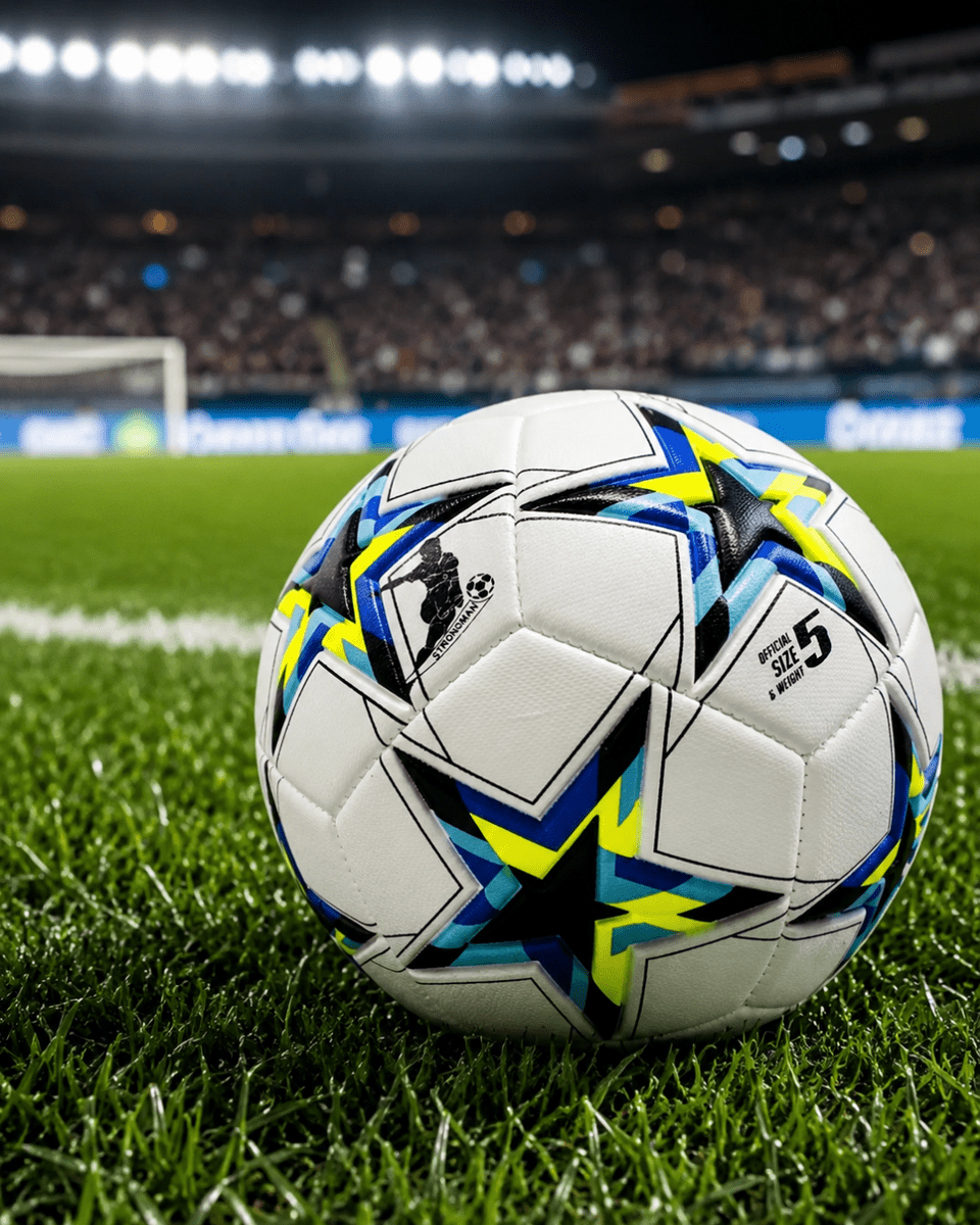 Antrenman ve Maç İçin Futbol Topu Kaymaz Yüzeyli Dengeli Sekme Yapısı