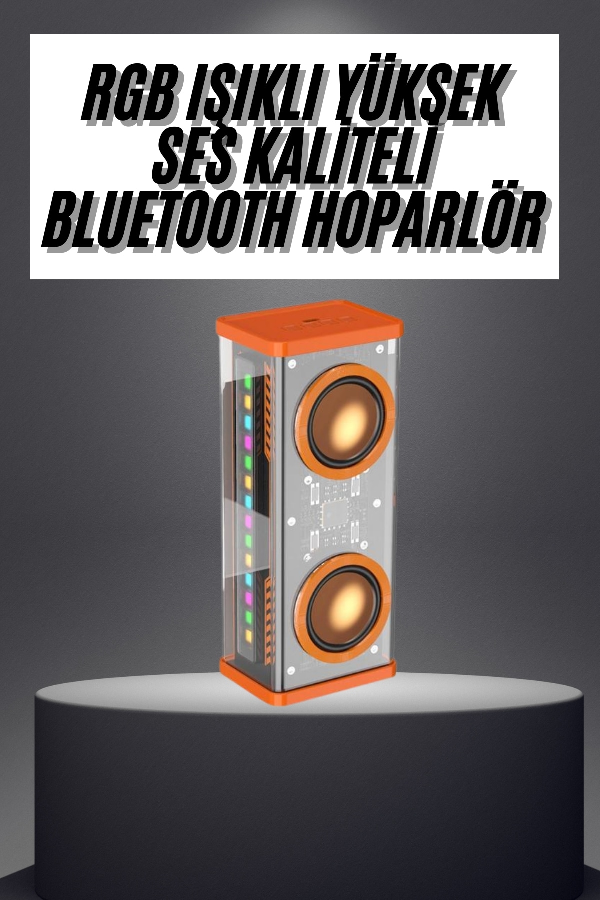 Rgb Işıklı Hoparlör Taşınabilir Hoparlör Kablosuz Bluetooth 5.0 Bağlantı