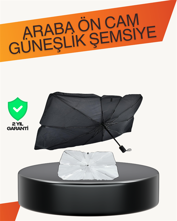 Kalın Kumaşlı Ön Cam Güneşliği – Solmaz, Deforme Olmaz, Uzun Ömürlü