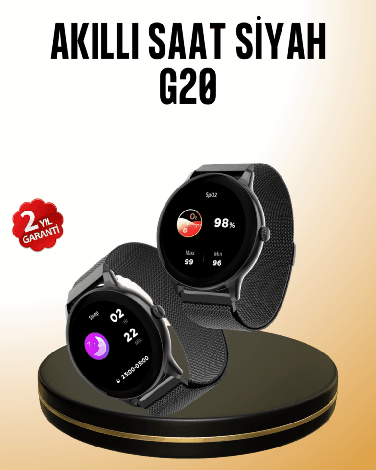 Bluetooth Akıllı Saat G20 Mini – Adım Sayar, Kalori Ölçer, Kalp Atışı Takibi