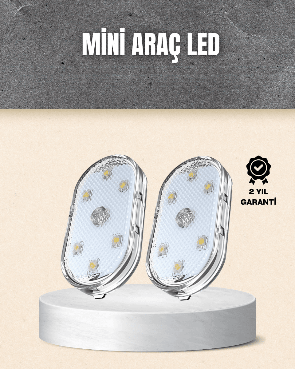 Taşınabilir Manyetik Mini LED Lamba 7 Renk Seçenekli