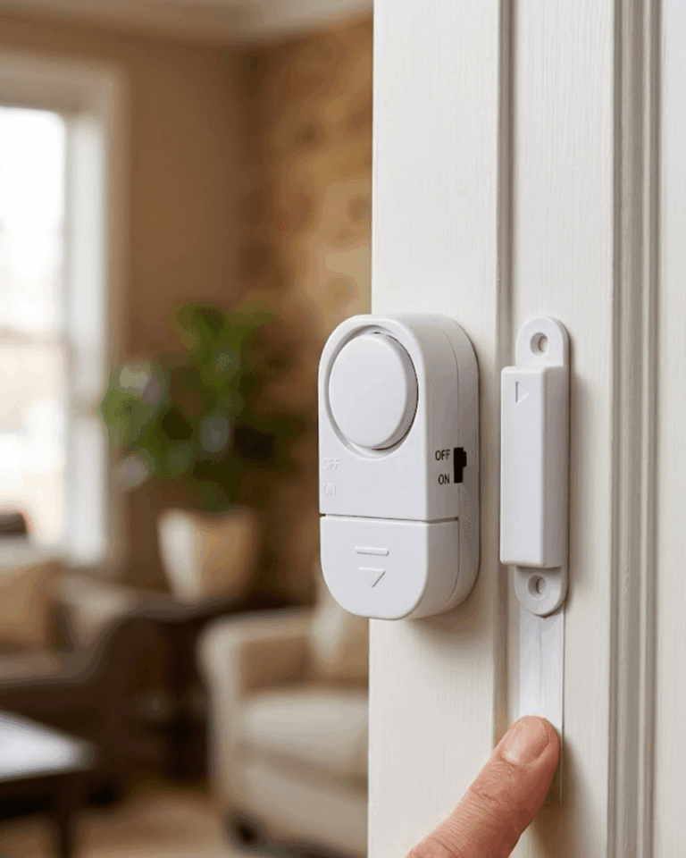 Kapı Alarmı Pencere Sensörü 90 dB Sesli Güvenlik Sistemi Kolay Montajlı