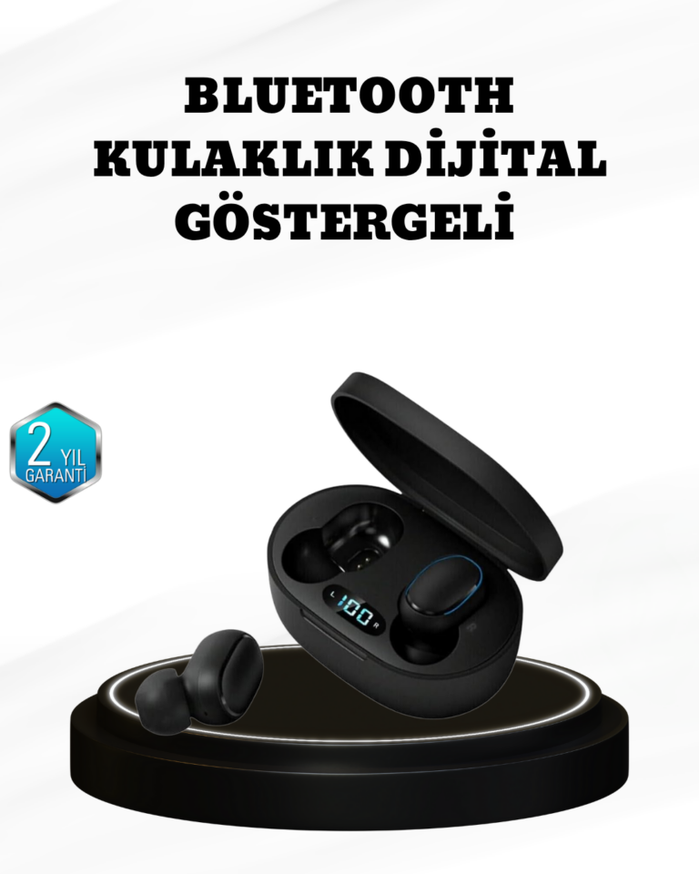 Kablosuz Bluetooth Kulaklık – Gürültü Önleyici, Suya Dayanıklı, Mikrofonlu, Uzun Pil Ömürlü