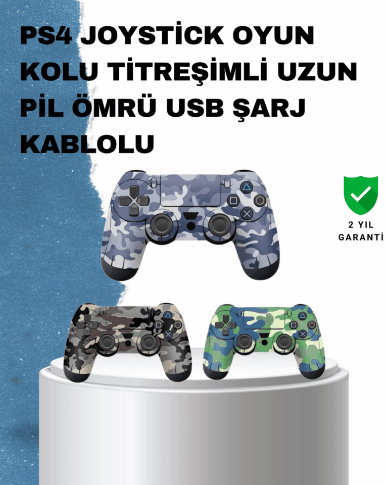 Ergonomik Tasarımlı Oyun Kolu – Hassas Tetikler ve Analog Stickler