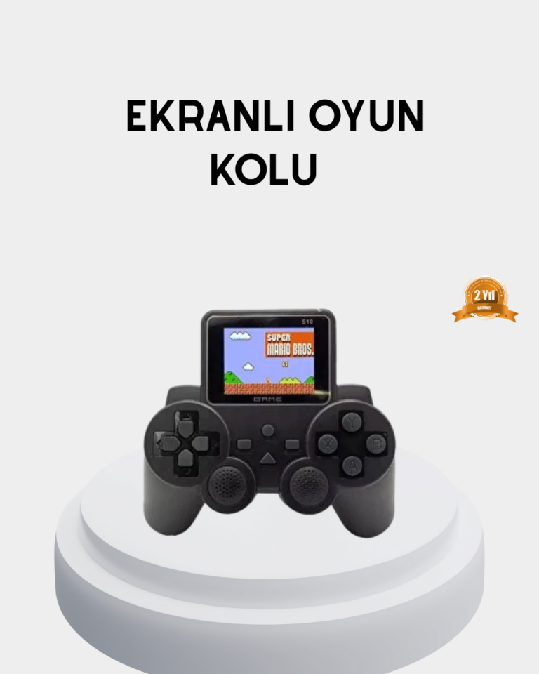 Atari S10 Retro Oyun Konsolu – 520 Nostaljik Oyun, TV Bağlantılı, Şarjlı ve Taşınabilir
