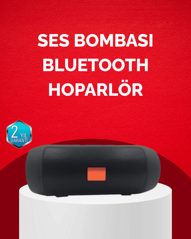 Bluetooth Hoparlör 20W Bass Güçlü Ses USB Flash AUX Destekli