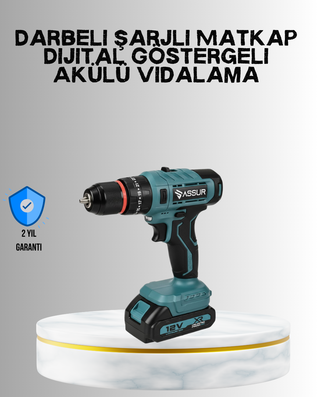 18 Parça Profesyonel Şarjlı Matkap Vidalama