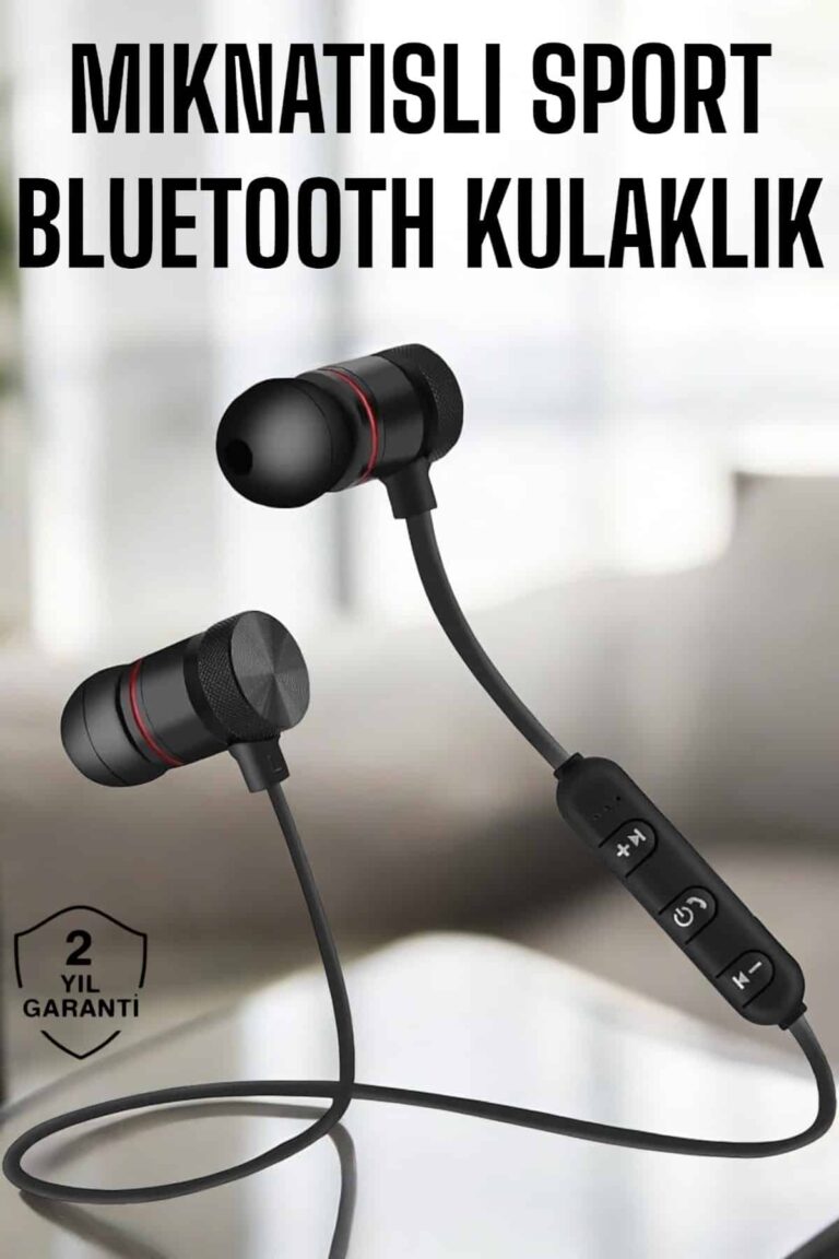 Kablosuz Sport Mıknatıslı Mikrofonlu Kulak İçi Kulaklık
