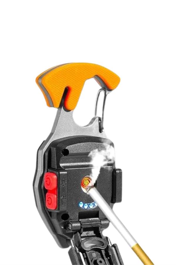 Çok İşlevli Acil Durum Işığı USB Şarjlı Cep Feneri 7 Farklı Mod
