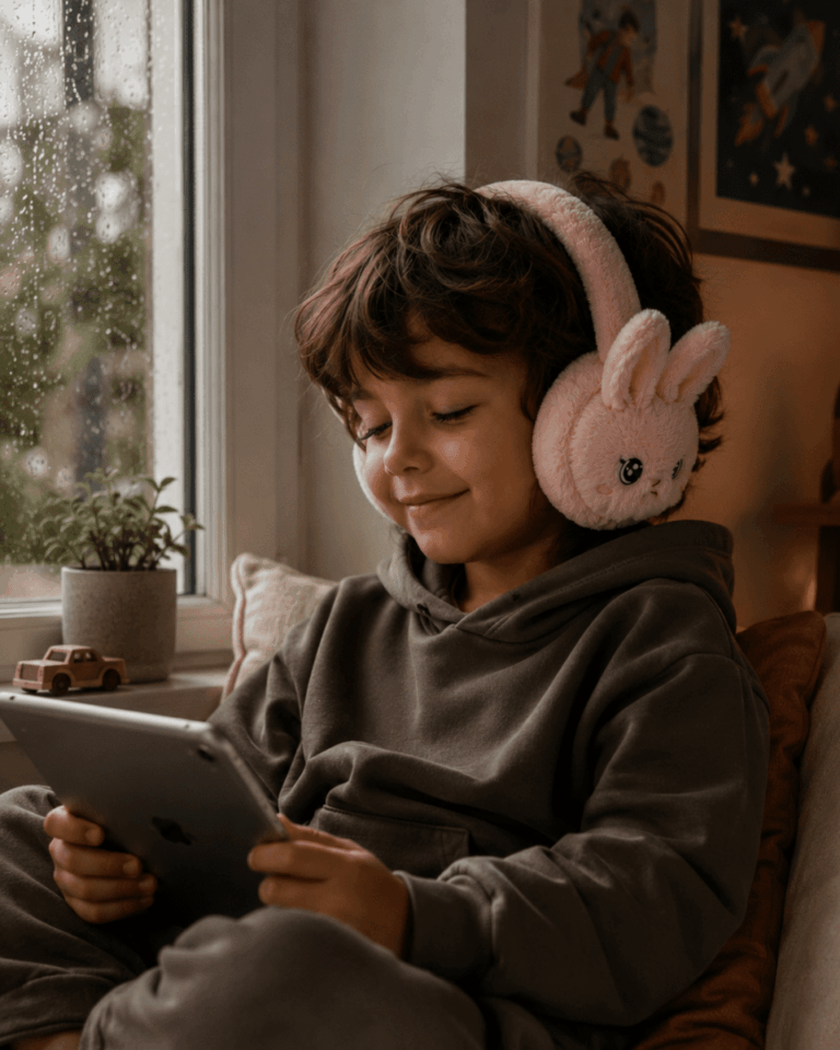 Bluetooth 5.3 Peluş Kulaklık Kablosuz Mikrofonlu TF Kart Girişli Model