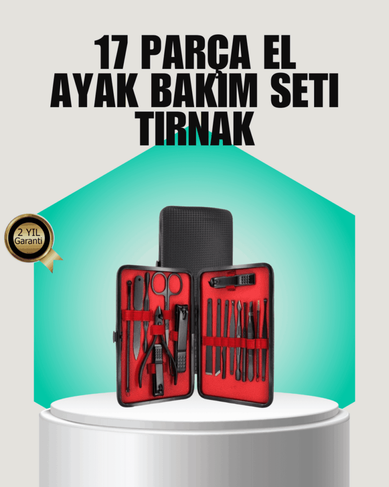 Siyah Kaymaz Teknolojili El ve Ayak Bakım Seti