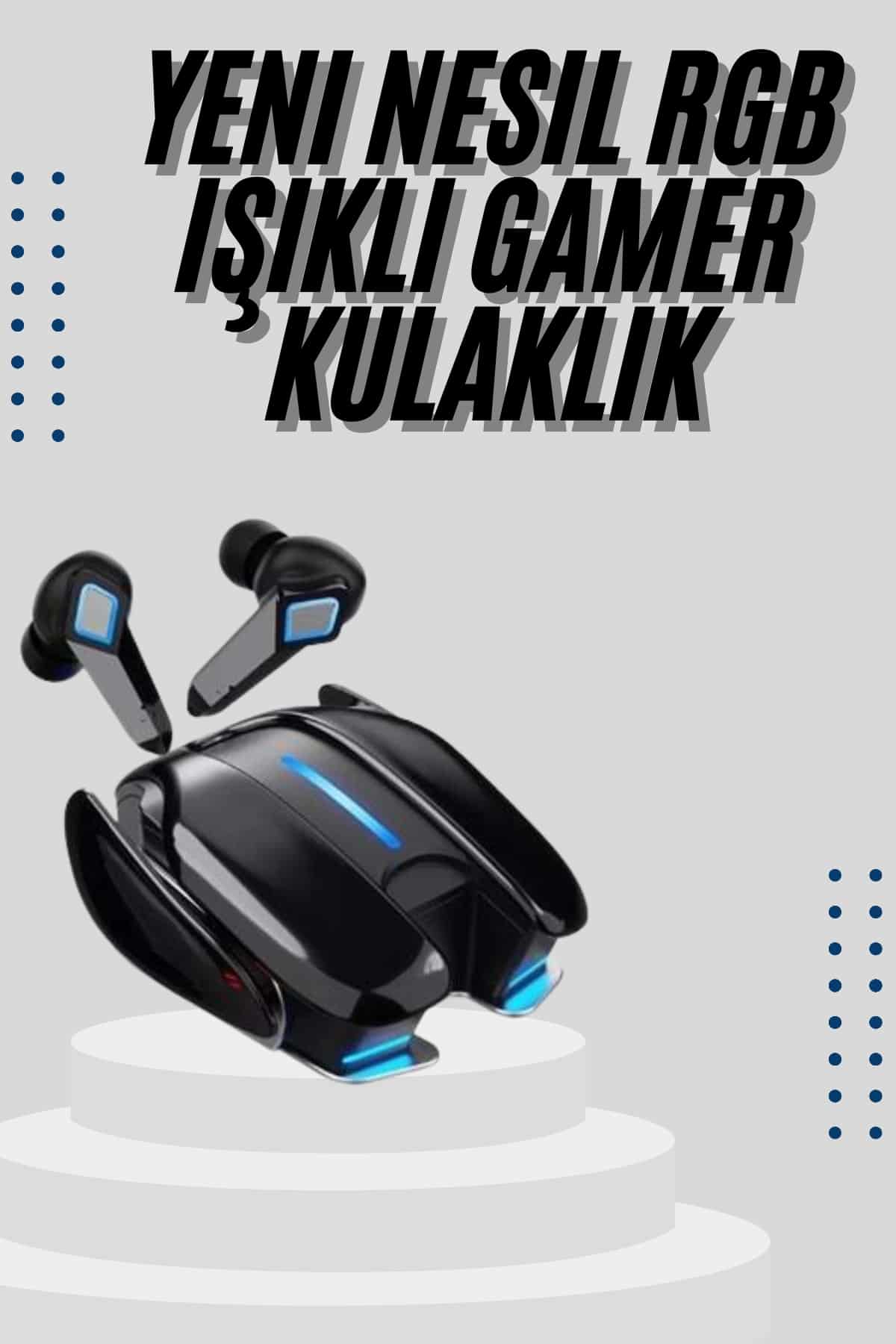 Gamer Kulaklık Gecikme Yapmaz Yüksek Ses Kaliteli Kablosuz Bluetooth Kulaklık