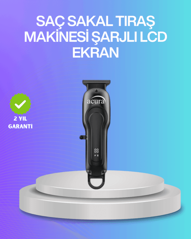 Saç Sakal ve Vücut İçin Çok Amaçlı Kablosuz Tıraş Makinesi
