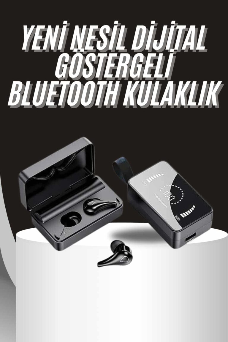 TWS Bluetooth Kulaklık Aynalı Kulaklık Dijital Göstergeli Dokunmatik Kontrol