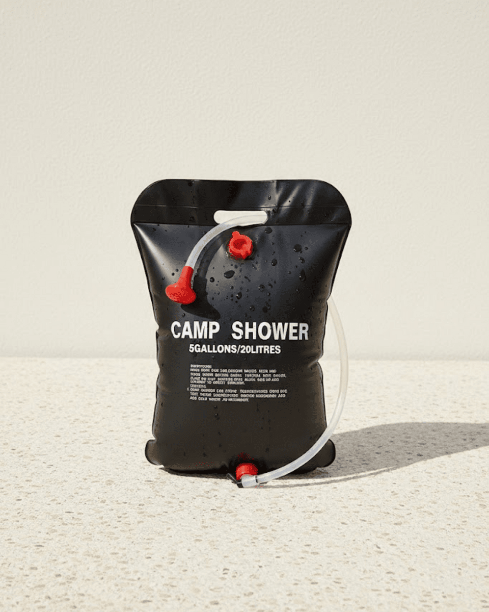 20 Litre Güneş Enerjili Kamp Duşu PVC Dayanıklı Taşınabilir Duş Torbası