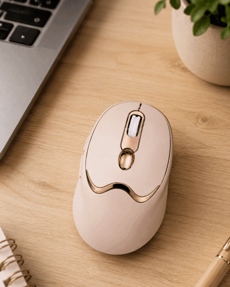 Şarjlı Kablosuz Mouse Sessiz Tıklama Bluetooth ve USB Destekli