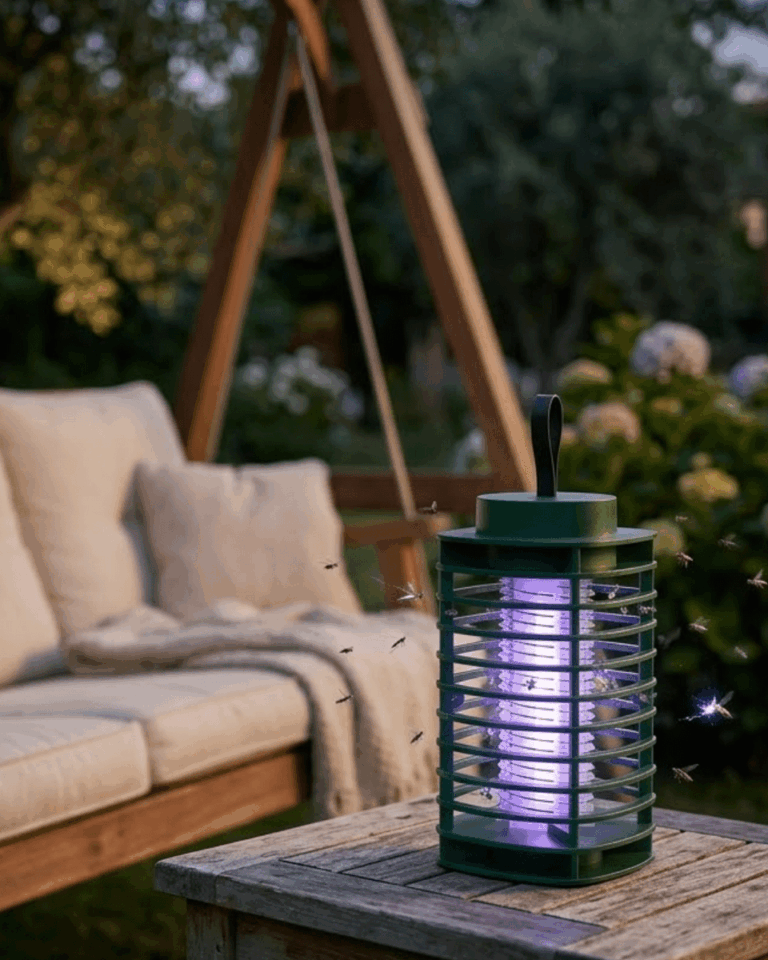 Elektrikli Sinek Öldürücü Lamba UV LED Teknolojili Sessiz ve Etkili