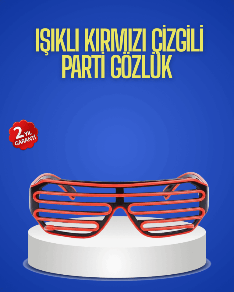 Gece Organizasyonları İçin Renkli LED Gözlük