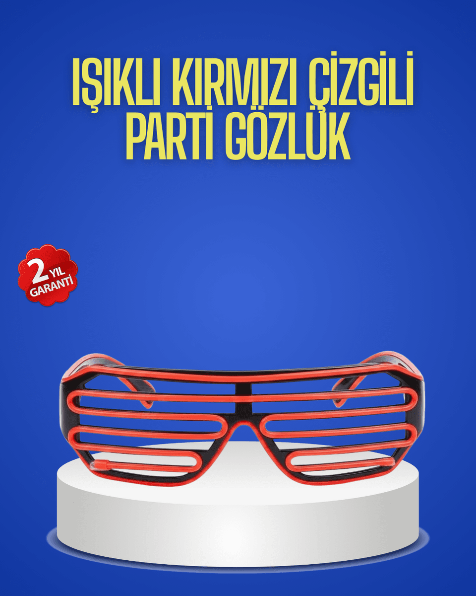 Gece Organizasyonları İçin Renkli LED Gözlük
