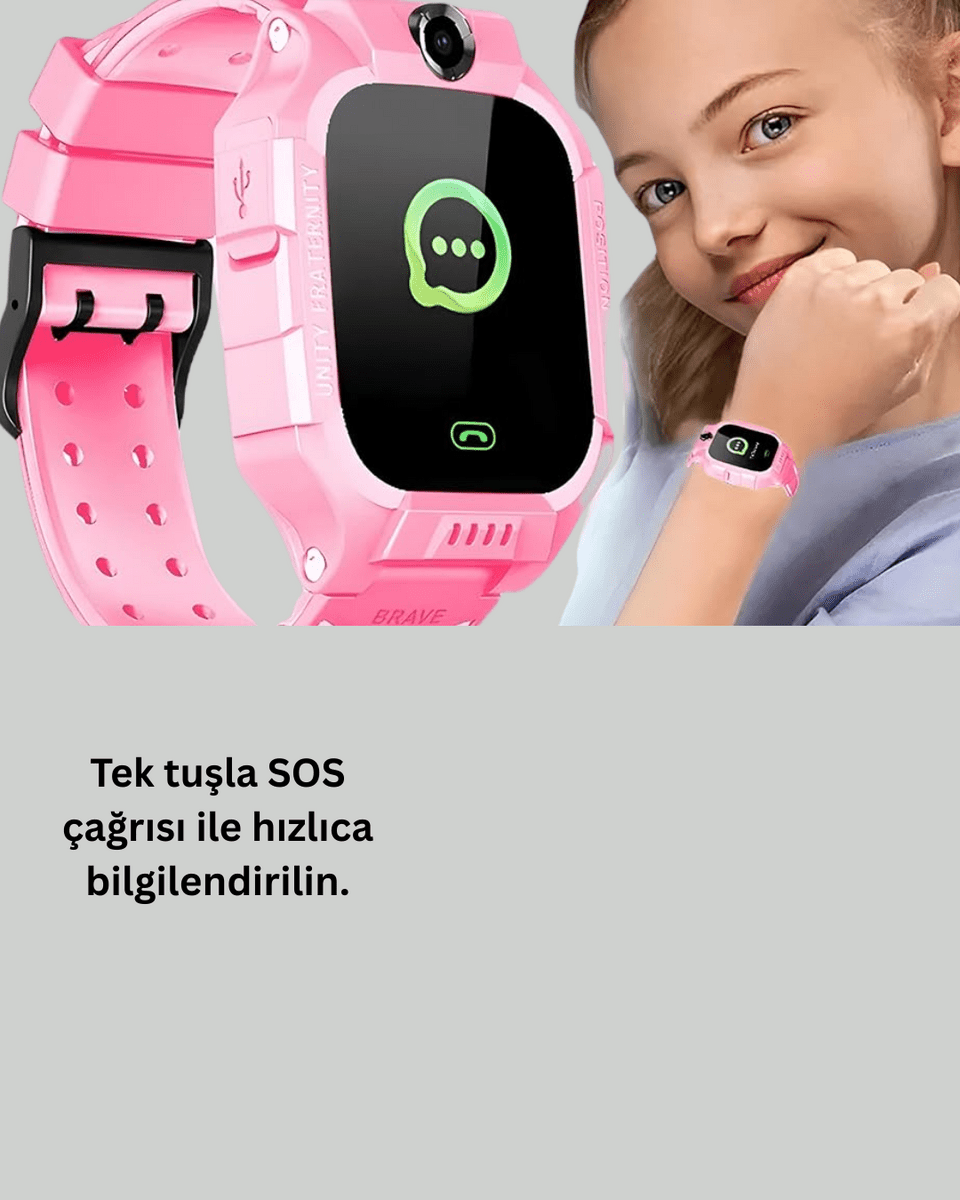 S10 Çocuk Akıllı Saati Konum Geçmişi ve Alarm Fonksiyonlu
