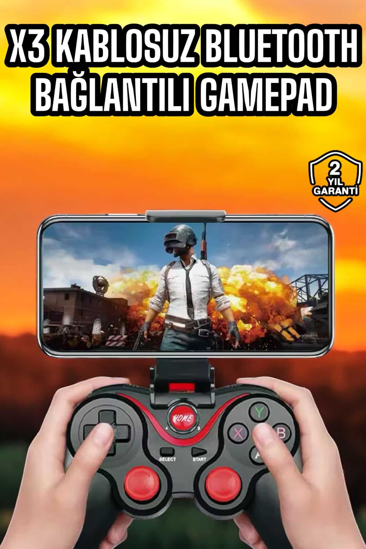 Android Uyumlu Gamepad X3 Game Stick Oyun Kolu Bluetooth Bağlantılı