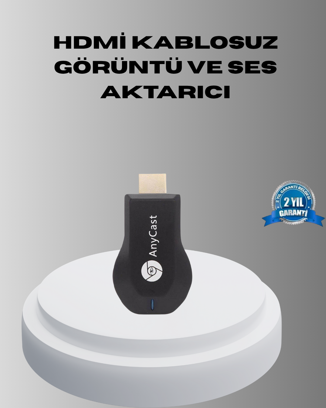 Akıllı Telefon ve TV Arasında Kablosuz Ekran Yansıtma Cihazı
