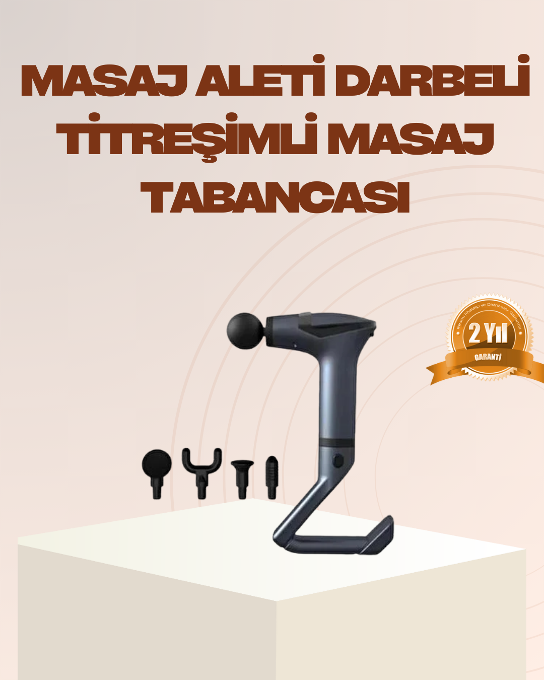 Şarjlı Taşınabilir 3in1 Titreşimli Masaj Aleti Esneme Bantlı