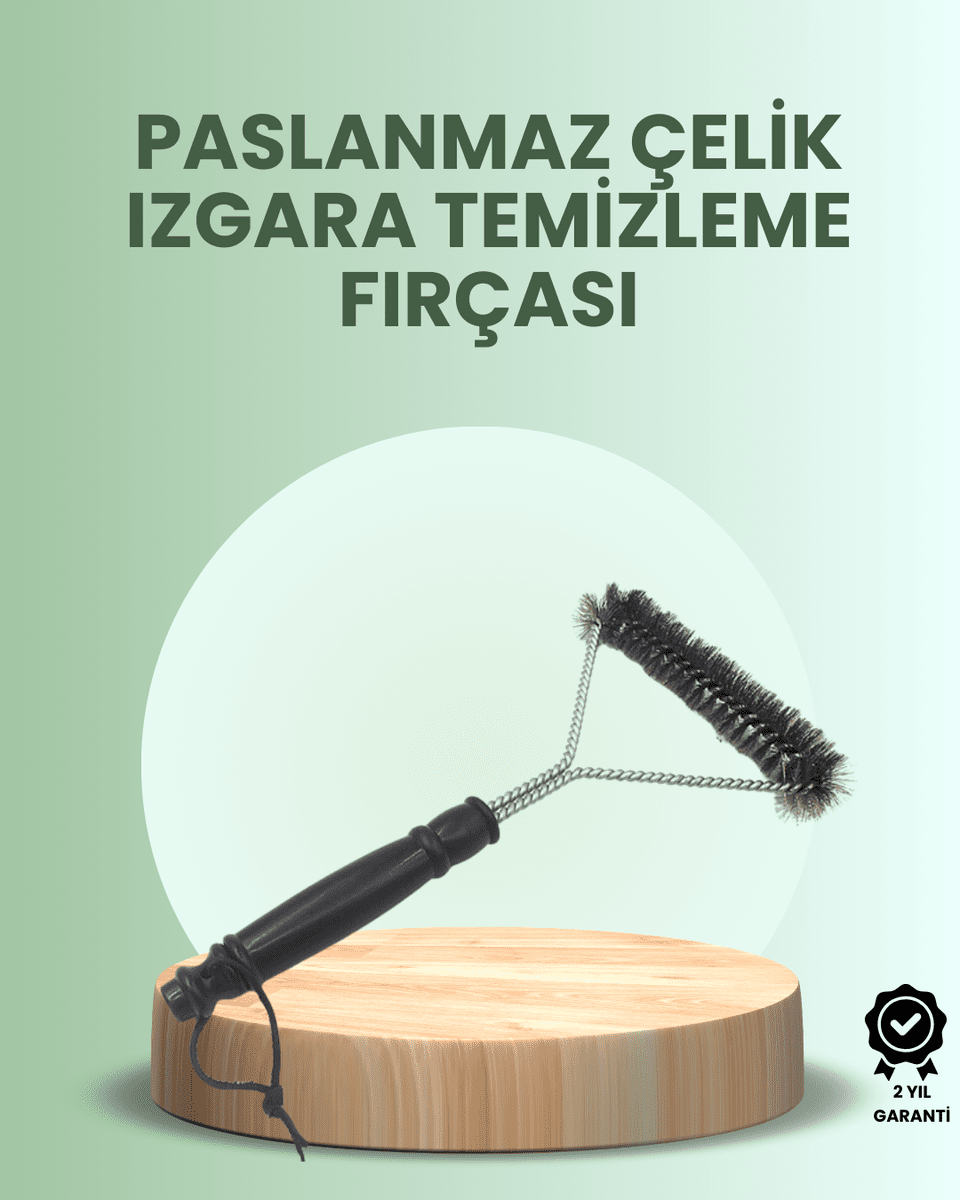Barbekü ve Mangal İçin Tel Izgara Temizleyici Fırça